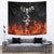 Flaming Skull Hoodie Tapestry Spectral Pyre - Wonder Print Shop