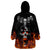 Flaming Skull Hoodie Wearable Blanket Hoodie Spectral Pyre - Wonder Print Shop