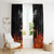 Flaming Skull Hoodie Window Curtain Spectral Pyre - Wonder Print Shop