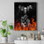 Skull Canvas Wall Art Five Skull With Motocycle - Wonder Print Shop