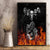 Skull Canvas Wall Art Five Skull With Motocycle - Wonder Print Shop