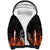 Skull Sherpa Hoodie Five Skull With Motocycle - Wonder Print Shop