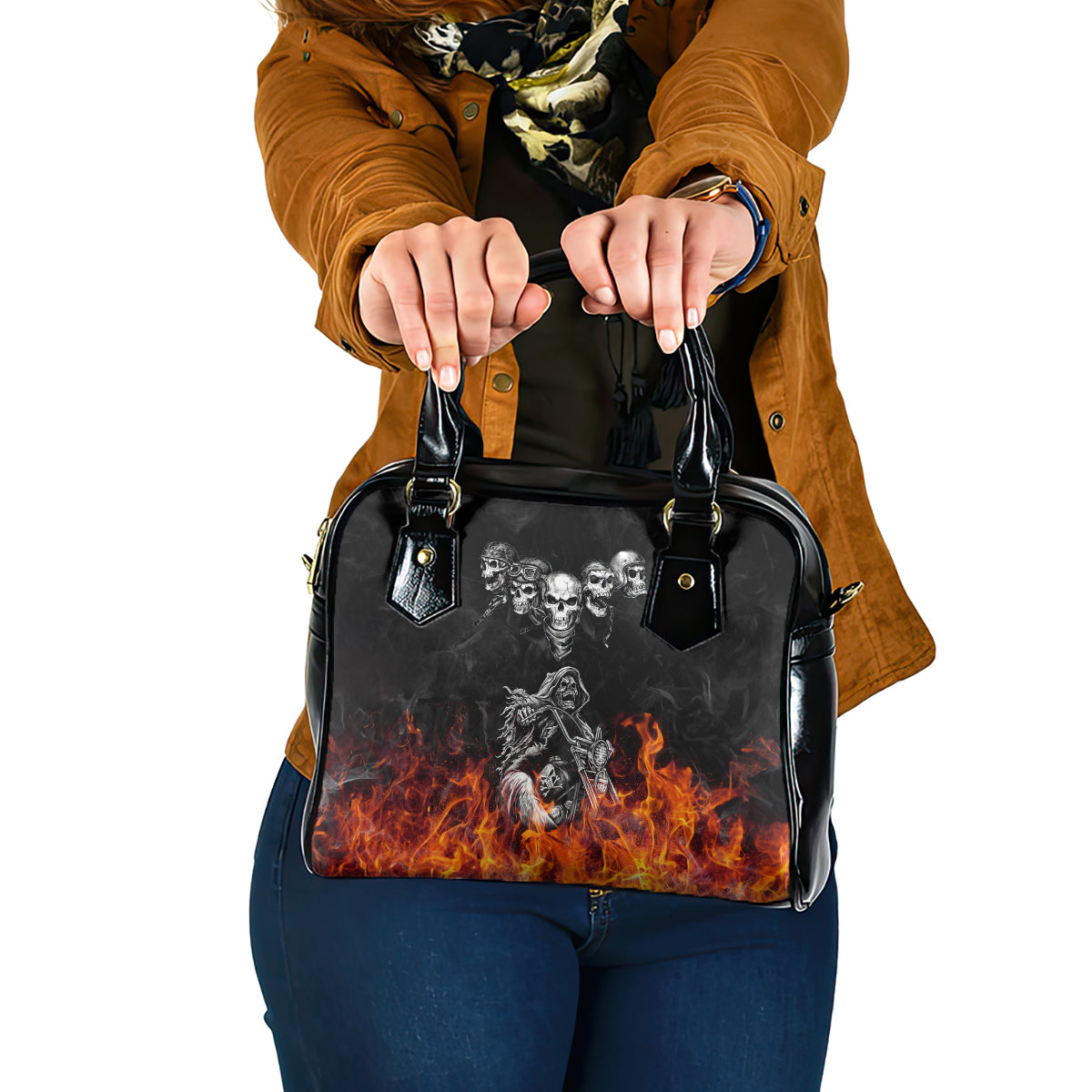 skull-shoulder-handbag-five-skull-with-motocycle