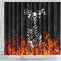 skull-shower-curtain-five-skull-with-motocycle