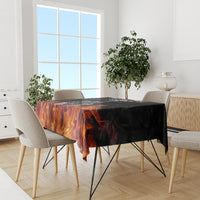 Skull Tablecloth Five Skull With Motocycle - Wonder Print Shop