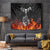 Skull Tapestry Five Skull With Motocycle - Wonder Print Shop