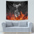 Skull Tapestry Five Skull With Motocycle - Wonder Print Shop
