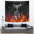 Skull Tapestry Five Skull With Motocycle - Wonder Print Shop