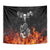 Skull Tapestry Five Skull With Motocycle - Wonder Print Shop