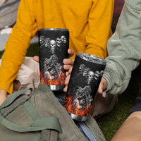 Skull Tumbler Cup Five Skull With Motocycle - Wonder Print Shop