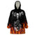 Skull Wearable Blanket Hoodie Five Skull With Motocycle - Wonder Print Shop