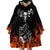 Skull Wearable Blanket Hoodie Five Skull With Motocycle - Wonder Print Shop