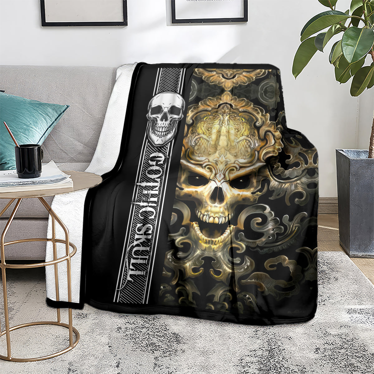 golden-gothic-skull-blanket-embracing-ancient-elegance