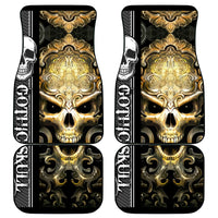 Golden Gothic Skull Car Mats Embracing Ancient Elegance - Wonder Print Shop
