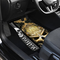 Golden Gothic Skull Car Mats Embracing Ancient Elegance - Wonder Print Shop