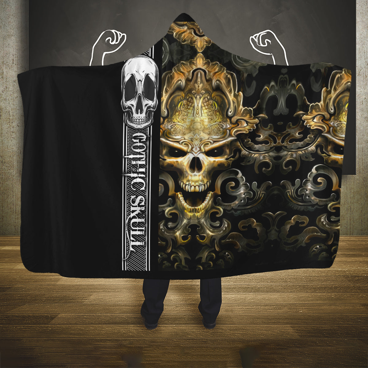 golden-gothic-skull-hooded-blanket-embracing-ancient-elegance
