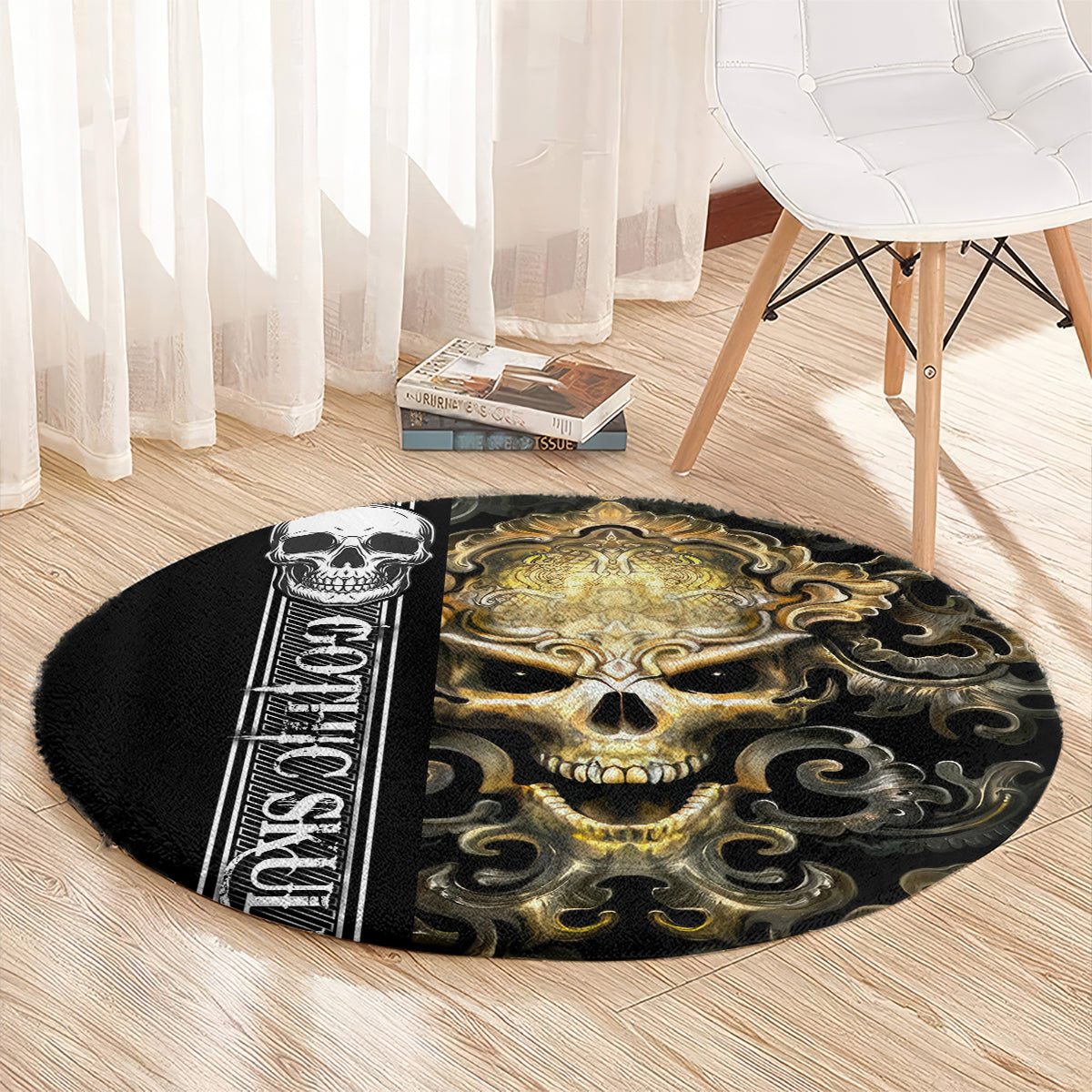 golden-gothic-skull-round-carpet-embracing-ancient-elegance