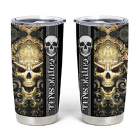 Golden Gothic Skull Tumbler Cup Embracing Ancient Elegance - Wonder Print Shop