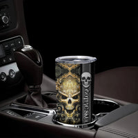 Golden Gothic Skull Tumbler Cup Embracing Ancient Elegance - Wonder Print Shop