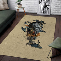 Skull Area Rug Hello Darkness My Old Friend - Wonder Print Shop