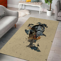 Skull Area Rug Hello Darkness My Old Friend - Wonder Print Shop