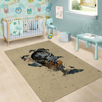 Skull Area Rug Hello Darkness My Old Friend - Wonder Print Shop