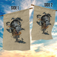 Skull Garden Flag Hello Darkness My Old Friend - Wonder Print Shop