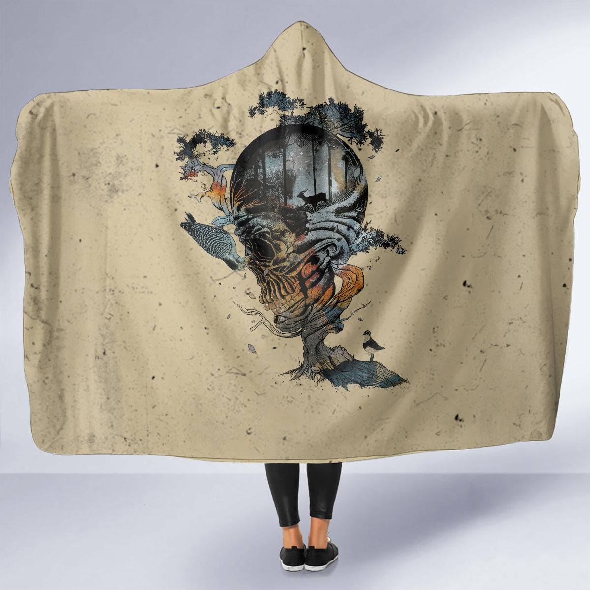skull-hooded-blanket-hello-darkness-my-old-friend