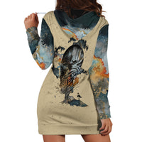 Skull Hoodie Dress Hello Darkness My Old Friend - Wonder Print Shop