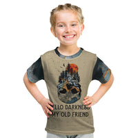Skull Kid T Shirt Hello Darkness My Old Friend - Wonder Print Shop