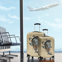 Skull Luggage Cover Hello Darkness My Old Friend - Wonder Print Shop