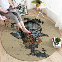 skull-round-carpet-hello-darkness-my-old-friend