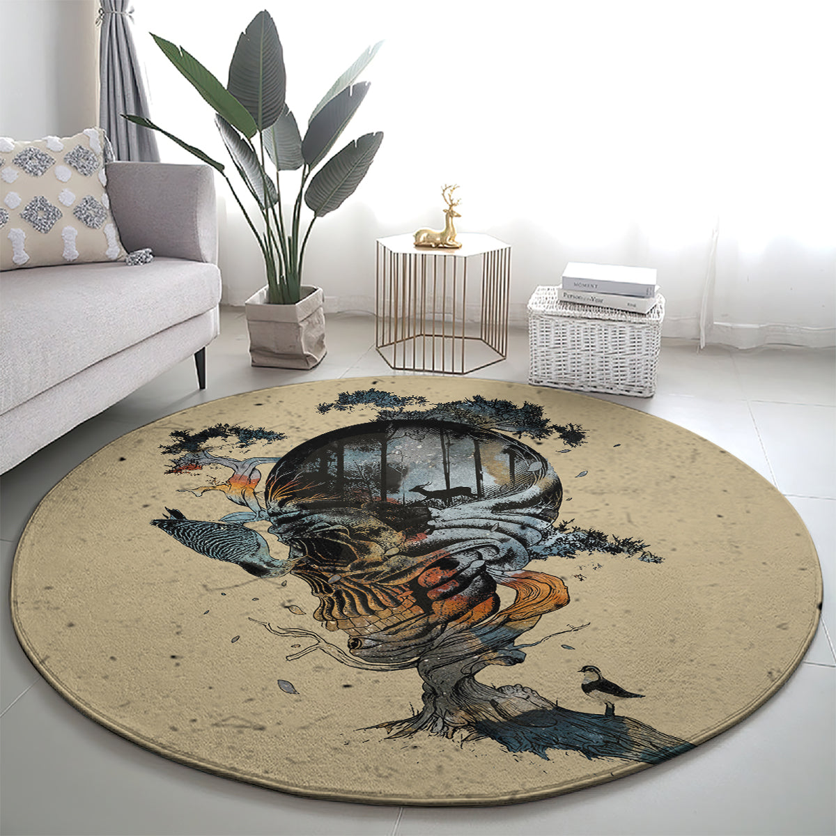 skull-round-carpet-hello-darkness-my-old-friend