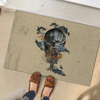 Skull Rubber Doormat Hello Darkness My Old Friend - Wonder Print Shop