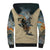 Skull Sherpa Hoodie Hello Darkness My Old Friend - Wonder Print Shop