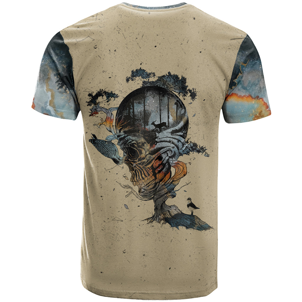 Skull T Shirt Hello Darkness My Old Friend - Wonder Print Shop