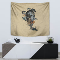 Skull Tapestry Hello Darkness My Old Friend - Wonder Print Shop