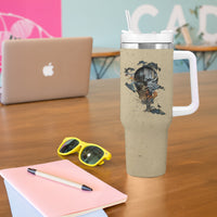 Skull Tumbler With Handle Hello Darkness My Old Friend - Wonder Print Shop