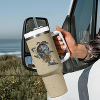 Skull Tumbler With Handle Hello Darkness My Old Friend - Wonder Print Shop