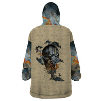 Skull Wearable Blanket Hoodie Hello Darkness My Old Friend - Wonder Print Shop