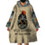 Skull Wearable Blanket Hoodie Hello Darkness My Old Friend - Wonder Print Shop