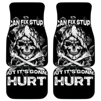 Skull Car Mats I Can Fix Stupid - Wonder Print Shop