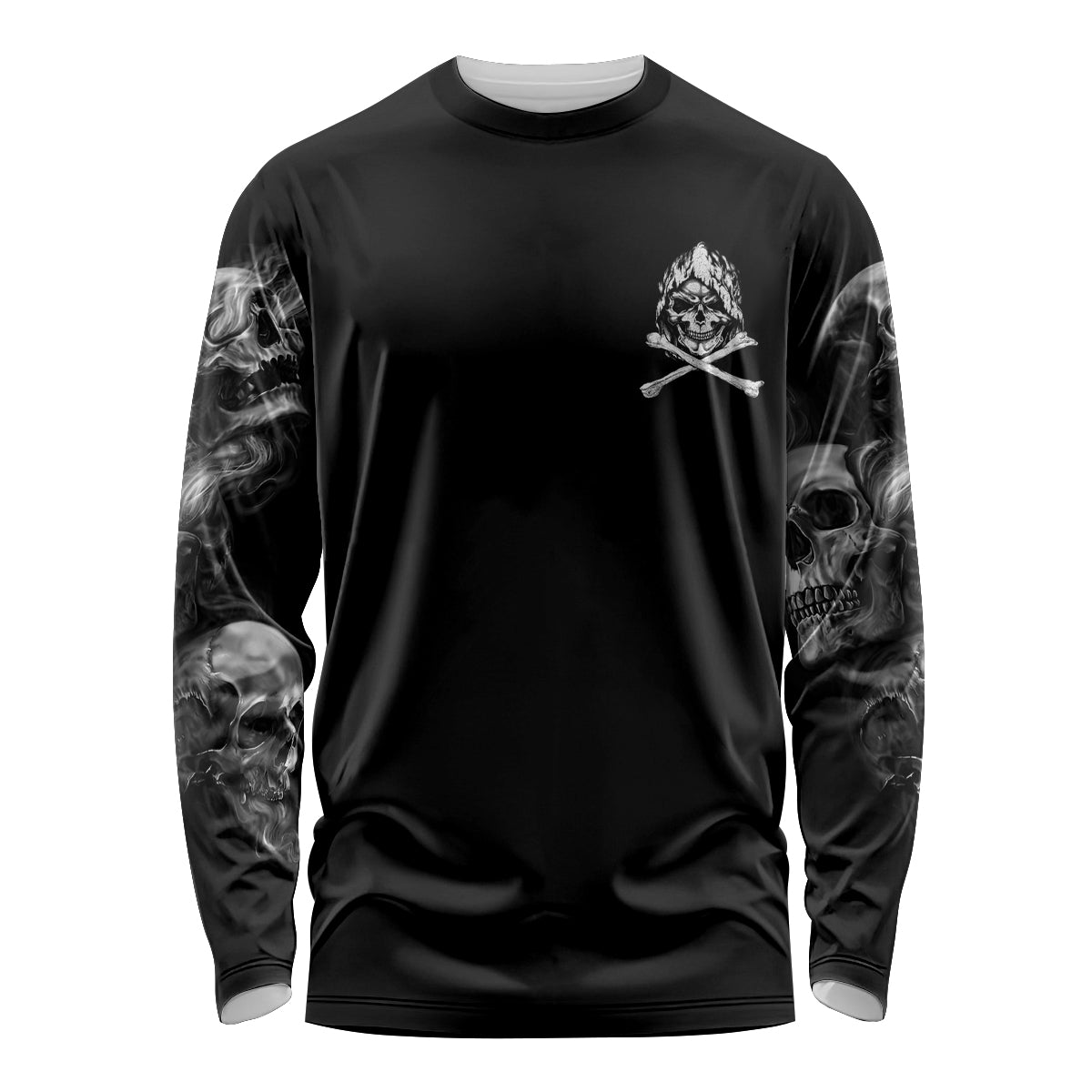 Skull Long Sleeve Shirt I Can Fix Stupid - Wonder Print Shop
