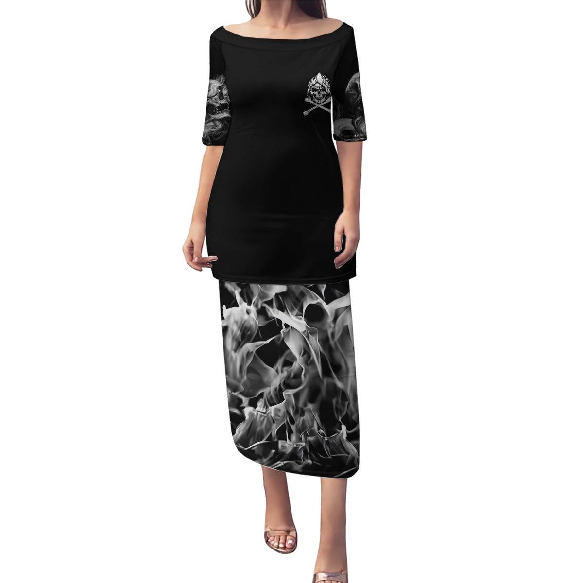 Skull Puletasi I Can Fix Stupid - Wonder Print Shop