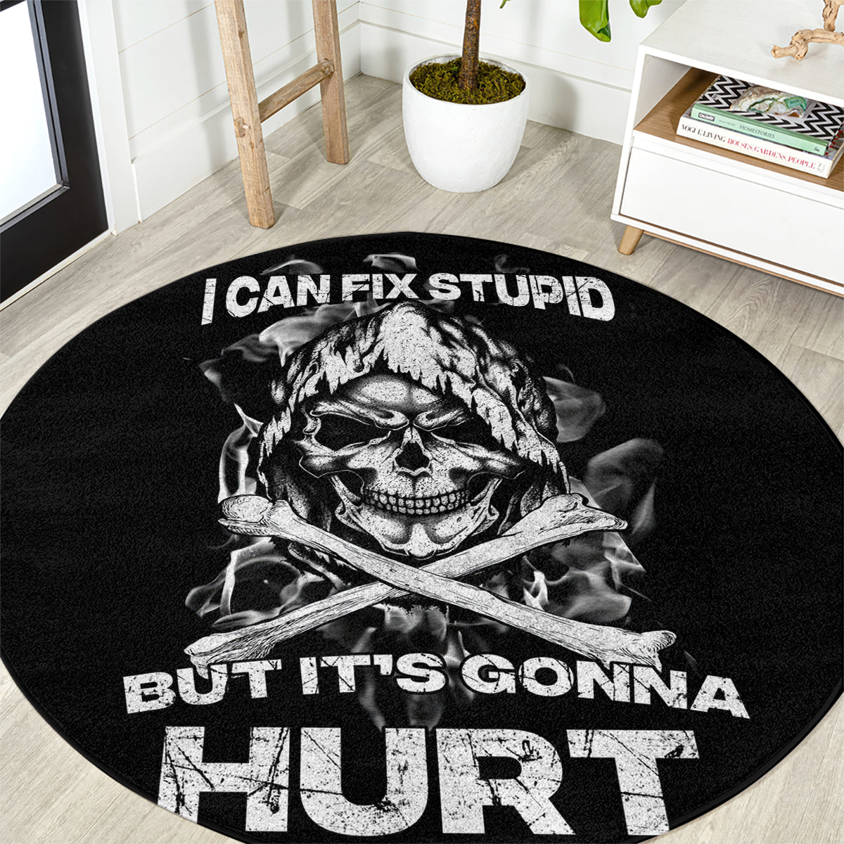 skull-round-carpet-i-can-fix-stupid
