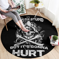 skull-round-carpet-i-can-fix-stupid