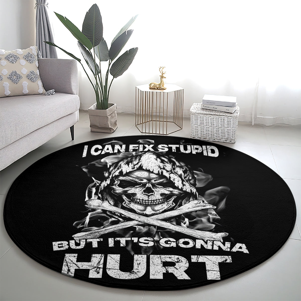 skull-round-carpet-i-can-fix-stupid