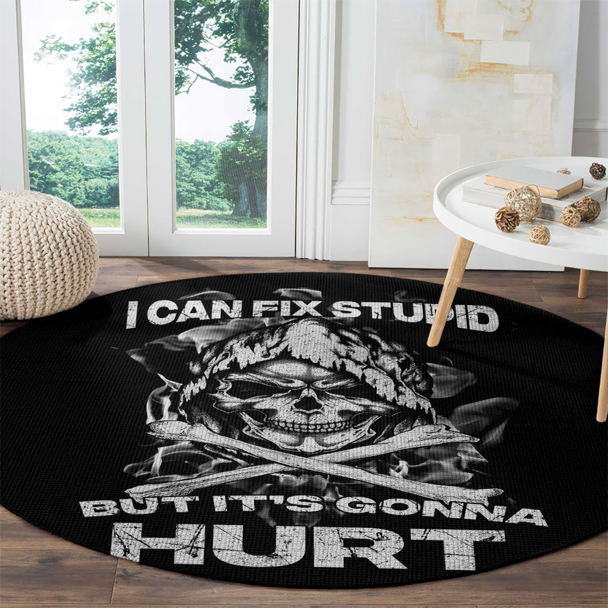 skull-round-carpet-i-can-fix-stupid