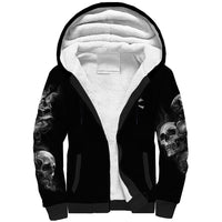 Skull Sherpa Hoodie I Can Fix Stupid - Wonder Print Shop