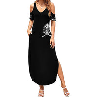 Skull Summer Maxi Dress I Can Fix Stupid - Wonder Print Shop